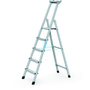 Стремянки с широкими ступенями и анодированными стойками ZARGES XLstep S