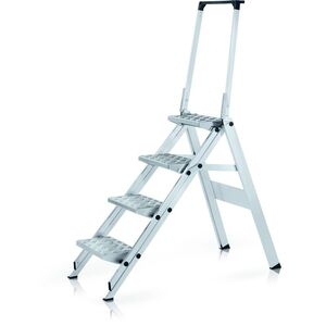 Складные безопасные стремянки с рифленым металлическим покрытием ступеней ZARGES Plazatec P 