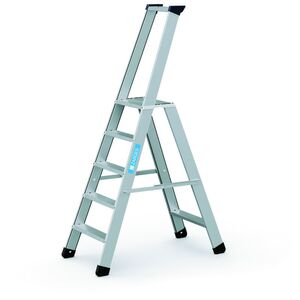 Стремянки с широкими ступенями и металлическими стяжками ZARGES Seventec S
